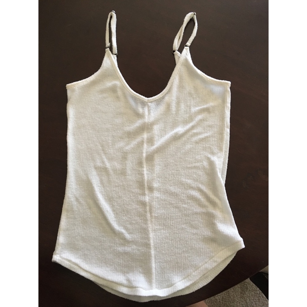 Urban outfitters white ribbed tank top